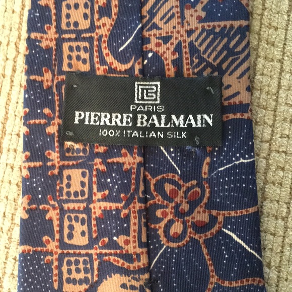 Pierre Balmain Paris 💯Italian Silk Tie Tropical - Picture 3 of 4